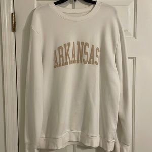 Charlie Southern “Arkansas” sweatshirt. Size XL, off white/cream.